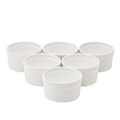 8 oz White Ceramic Ramekins for Baking, Creme Brulee, Souffle (6 Pack)